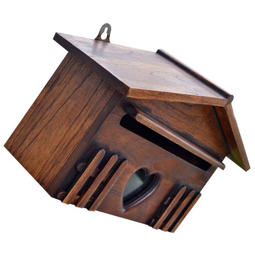 Creative wooden post box - box, wall