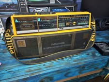 Phillips D 8304 Stereo Radio Cassette Deck Boom Box  - 1980s