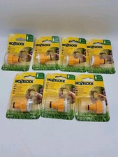 7 x Hozelock Threaded Outdoor Tap & Hose End Connector 2175 3/4" and 1/2" Joblot