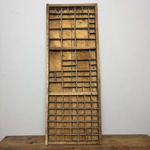 Vintage wooden printers tray - vintage,