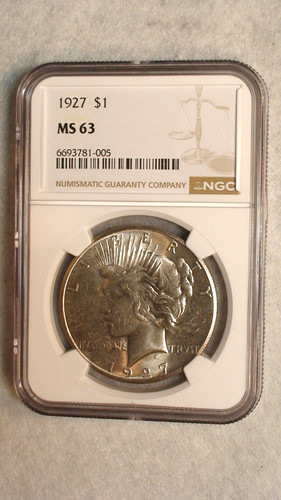 1927 peace dollar ngc - peace,