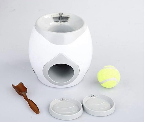 Dog ball and treat dispenser - treat,