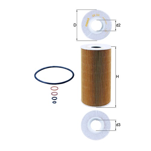 126d oil filter fits - ox,