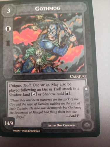 Gothmog meccg middle earth - meccg,