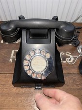 Bakelite 1940s Vintage Black Phone