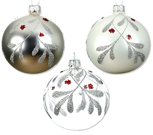 Silver and white - white, blown