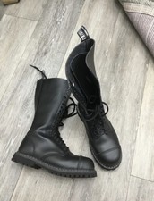 Grinders King Black Leather