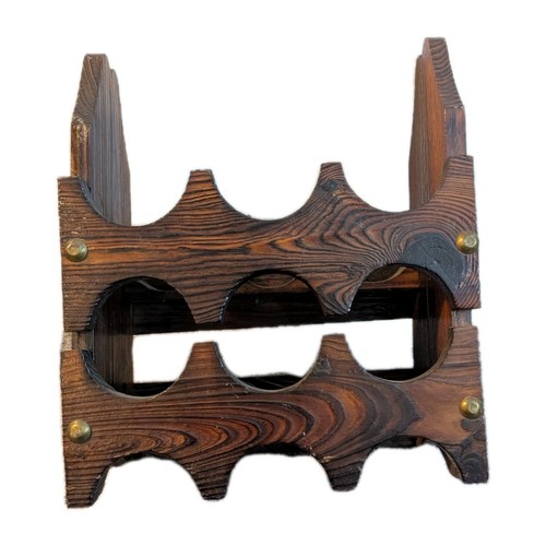 Wine rack wood drk brown - rack,