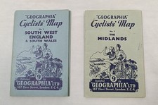Vintage cycling maps, set of
