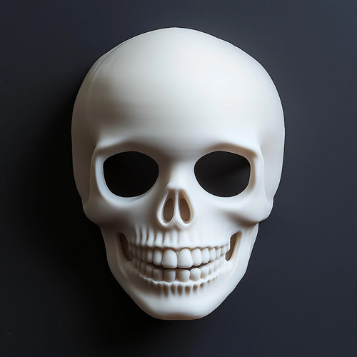 Printed skull mask horror - skull,