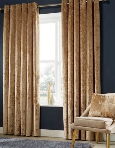 Gold crushed velvet - gold,