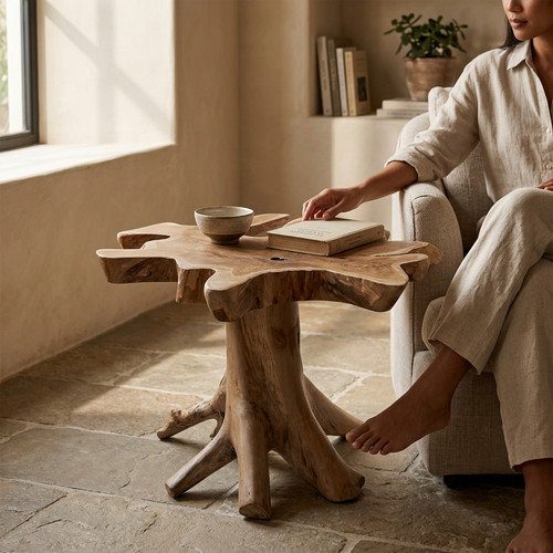 Kinaree side table teak - teak, solid