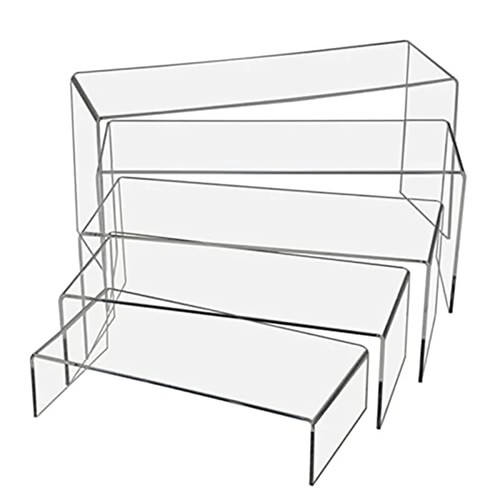 Shape acrylic display riser - u,
