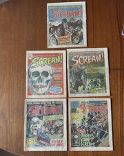 SCREAM ! Comic Issues #1 - 5 sequential  : The First Issue 24 March 1984