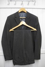 mens JEFF BANKS GREY WOOLBLEND