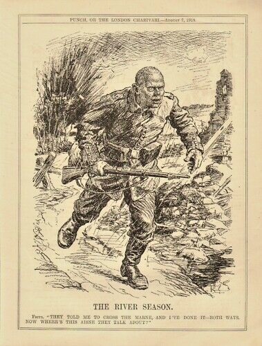 1918 cartoon print - , .