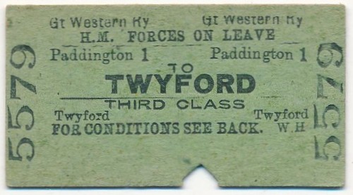 Gwr raiway ticket 3rd - raiway,