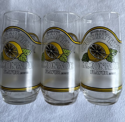 Country time lemonade glasses - country,