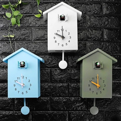 Wall clock modern bird - modern, cuckoo