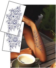 Bold Floral Semi-Permanent Tattoo – Long-Lasting Botanical Ink by Inkwear