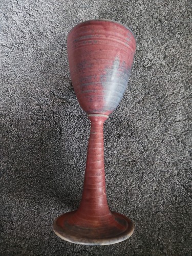 Studio pottery wine - wine, goblet