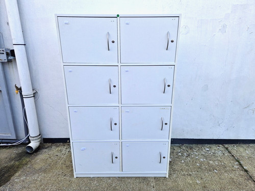 Wooden locker white cabinet - locker,