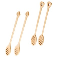 4 Pcs Honey Mixing Spoon Jar Dipper Drink Stir Spoons Stirrer Stick