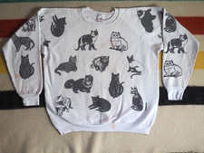 VTG 80s 90s Fruit Loom Cat Pet