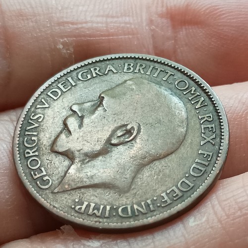 King george halfpenny 1921 - king,