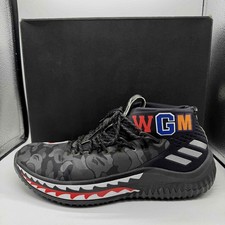 adidas A BATHING APE Bape Dame 4 Balck AP9975 US 9.5 Men UK 9