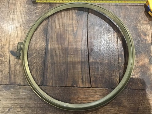 Cast brass fusee wall clock - cast,