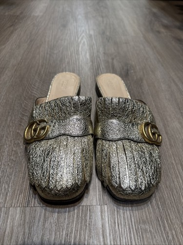 Gucci women gold - gold, mule