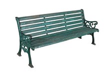 Antique Indian Teak Wood Garden Bench