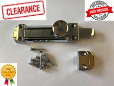 Flat bolt solid brass - solid, 152mm