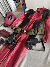 Lady Deadpool Costume Cosplay Bodysuit & Accessories Halloweeen Fancy Dress 
