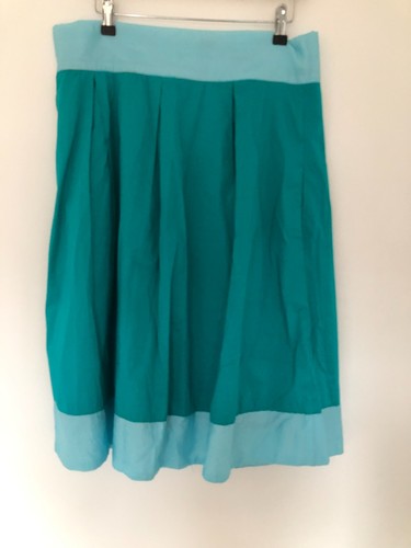 Emerald green flared - green, flared/pleated