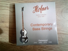 HOFNER CONTEMPORARY BASS STRINGS .040/.060/.075/.095 Flatwound Shortscale