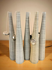 Five Conical pendant lights