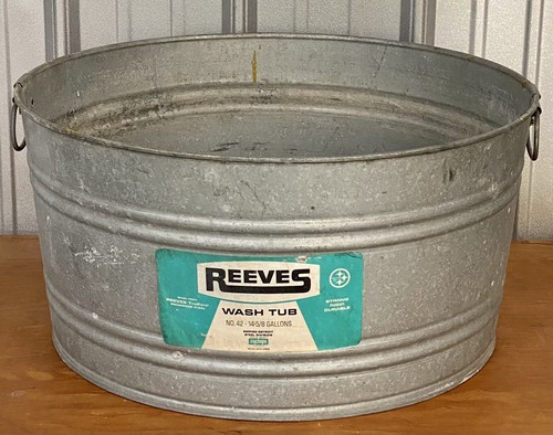Reeves galvanized wash - reeves, tub