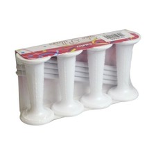 CAKE PILLARS DOWEL Tier WEDDING Supports SET WHITE 3" Decorations PACK OF 4 !