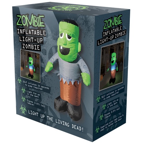 Inflatable light zombie - light, up