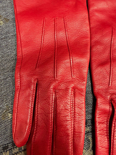 Dents womens red - red, leather