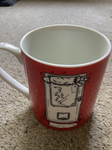 Simon cat mug red ceramic - cat,