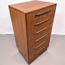  GPLAN Fresco teak tallboy 6 drawers chest