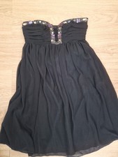 Lipsy Black Mini Dress Size 8