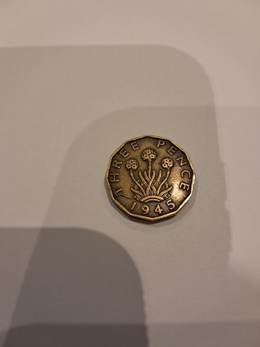 1945 threepenny bit - 1945,