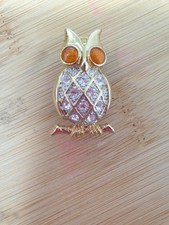 CIRO Owl Brooch Gold Colour