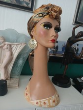  Mannequin Lady Painted  Swaneck vintage retro Style 1930s 1970S lady mannequin 