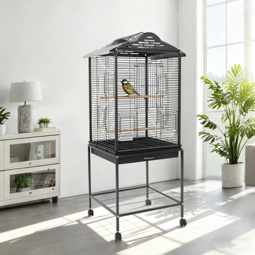 Bird flight cage with - bird, rolling