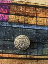 Vintage Sterling Silver Queen Victoria Jubilee Pin Brooch